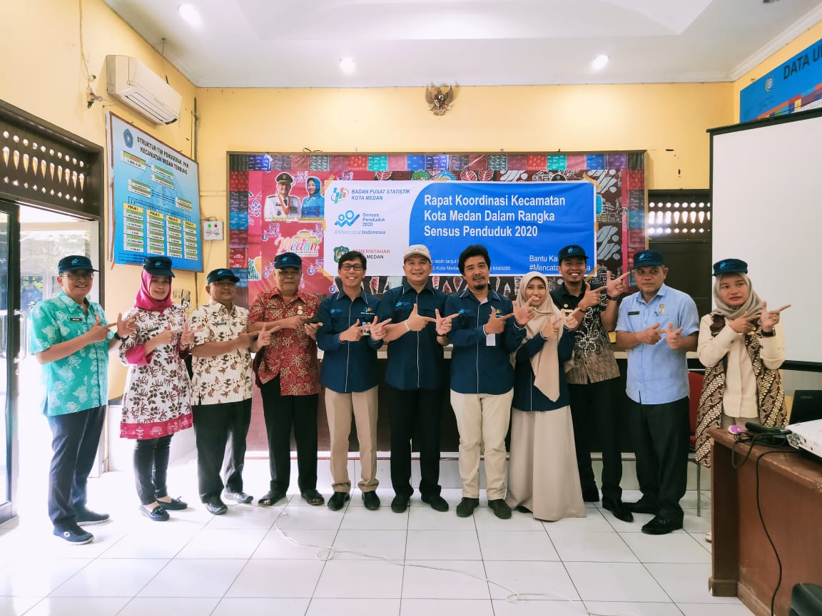 Rapat Koordinasi Kecamatan Kota Medan Dalam Rangka Sensus Penduduk 2020